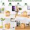 House Shaped Tissue Box Cover Square, Bamboo Farmhouse Tissue Box Holder for Bathroom/Bedroom/Dinner Table/Office