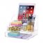 9 Compartments Clear Office Supplies and Cool Desk Accessories Organizer Acrylic Office Desk Organizer with Drawer