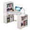 modern home office furniture wooden white workstation computer study table executive office desk with shelf