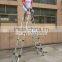 Double Sided A frame Aluminium Telescopic Ladder 3.8m+3.8m
