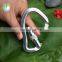 23KN screw locking gate  G-shape ring custom logo rock/mountain Climbing Aluminum Carabiner Hook