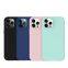 Liquid Silicon Rubber Rainbow Soft phone Cases For iPhone 6 7 8 Plus X Xr 11 12 13 14 Pro Max Mini