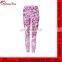 Custom Design Sublimation Printing pretty pink leggings For women