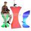 led cocktail bar table glow illuminated event night club led light bar stool furniture high cocktail table chair set