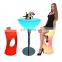 plastic table and sofa/Unique rechargeable outdoor led other bar commercial table party other bar furniture for event night club