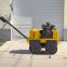 Small walking diesel steel roller vibratory compactor round rolling compaction machine