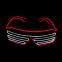 Mix Neon Colors LED Shutter Glasses Party Light up LED Sunglasses Shutter