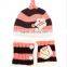 Promotion High Quality Boy/girl Warm Beanie Hat and Scarf Winter 3-48months Baby Child Knit Cap&hat and Scarf