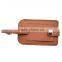 brown leather luggage tag gift idea