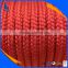 Red Blue Gold braided line anchor rope for mooring