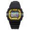 FT1185_YW yellow Color Dial LCD display Plastic custom digital watch