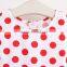 2016 Korean style children frocks design kids wear baby girl dot dress 2-6 years with factory price