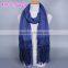 New Design Korea Women Fashion Cotton Plain Lace Scarf