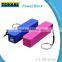 New Design 2000mah Full Capacity Colorful portable Lipstick Power Bank