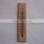 household indoor wooden thermometer w/ hanging red kerosene filled printed black font eco-friendly material