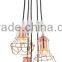 Vintage Cage Pendant Light,Modern Wrought Iron Chandelier,High Quality Cage Shade Hanging Lamp