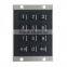 custom or in stock 12 keys usb metal material kiosk numeric keypad with brushed or anodized process