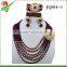 African necklace jewellery set crystal beads necklace jewelry set JQ034-1 purple