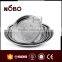 stainless steel flower surrounding grape metal serving tray