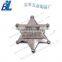 Die casting whole metal star badges