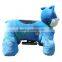 JL-B14 Ride on blue cat start with key button or coins,walking animal,ride on car