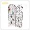 factory price 2 tiers metal wine display cabinet wine standing