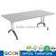 office desk modern meeting table with nickle metal legs