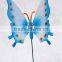 8 inch Transparent Plastic Butterfly by Metal Sticks Magic Flying Butterfly