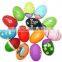 Hot sale Easter eggs colorful eggs Foam Plastic Wooden Easter eggs