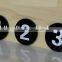 Acrylic Plastic plates with numbers and stickers for restaurant and stores