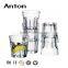 Glass tea water juice cup set