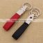 Custom concise red leather keychain/blank key chain leather with logo                        
                                                                                Supplier's Choice