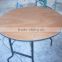 round wooden wedding banquet folding dining tables