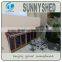 DIY window canopy with Aluminum and polycarbonate for shelter