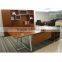 Metal Frame Elegant MDF Wooden Office Table