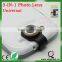 Mobile Phone Fisheye Wide-angle Macro Lens 3in1 Lens Kit Camera Photo Lens With Universal Pipe Clamp