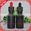 10ml/15ml/20ml/30ml/50ml/100 ml black glass dropper bottle fancy bottle for essential oil