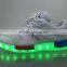 Fashionable NMD led light running shoes light and soft for men and women kids runners