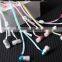 Earphones Zip Zipper Style , With Built in MIC Hands free Tangle Free