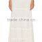 2016 latest skirt design pictures, long skirts fashion 2016 100% cotton plain colour long skirts with smocked embroidered waist