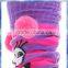Monster Pom Pom pattern knitted leg warmers/adult leg warmers/patterns for knitted leg warmers
