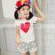 2016 New Design Girls Lovely Hearts Printed Children Clothes Suit for Children