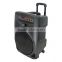 2016 new product portable active trolley speaker with wheels
