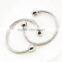 Custome screw cuff bracelet with indian plain stainless steel adjustable bangle