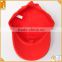 Good quality 100% cotton red and white custom kids children baseball caps