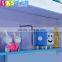 wood children bunk bed with wardrobe 8201