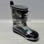 elegant imported kids rubber rain boots with shoe lace