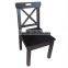 Solid Wood Dark Color Cross Back dining chair