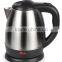 India Hotel Electrical Appliance Mini 1.2L Mirro Polished Anti dry protection stainless steel kettle