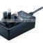 wallmount type input 100-240v to output 24v 1.5a power adapter with level VI US plug